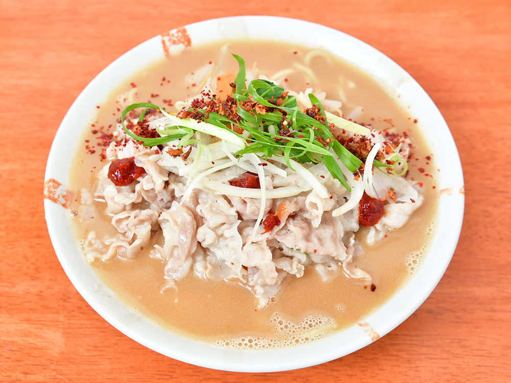 豚三座（鶏白湯と野菜）